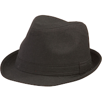 Chapeau mou en tissu, noir, taille unique, accessoire de costume à porter pour l'Halloween Front_Three_Fourths_Angled_Left