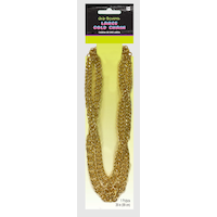 Rapper Large Chain Necklace Jewelry, Gold, 39-in, Wearable Costume Accessory for Halloween