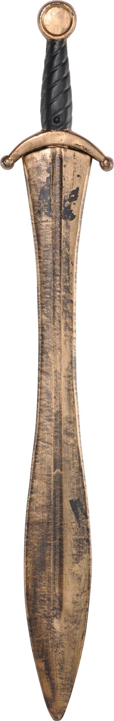 Roman Sword Weapon, Bronze, 32-in, Wearable Costume Prop for Halloween Overhead_Flat
