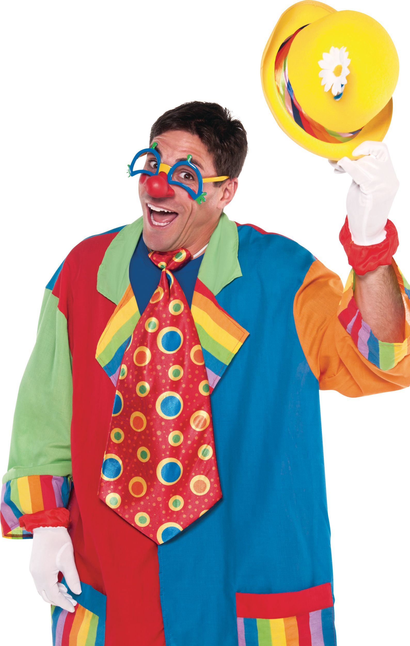 Jumbo Clown Party Tie Front_Flat