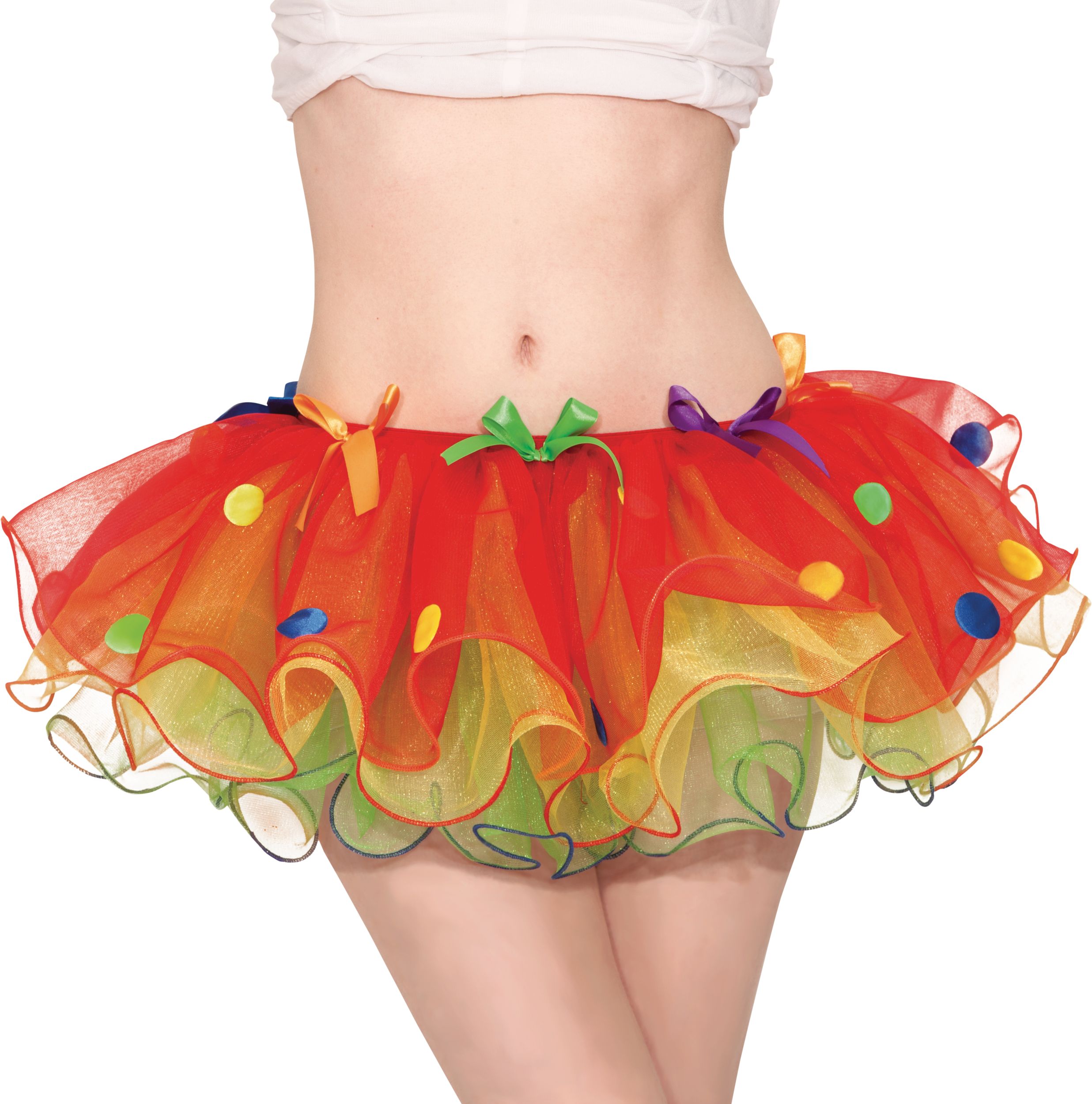 Adult Sassy Clown Tutu Front_Flat
