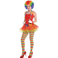 Adult Sassy Clown Tutu Front_Angled_Left
