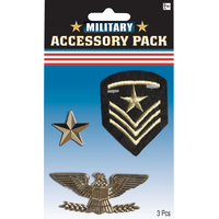 Accessoires de costume d’Halloween, militaire Front_Flat