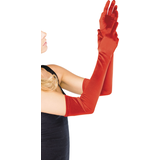 Adult Elbow Long Gloves, Red, One Size, Wearable Costume Accessory for Halloween Composite_or_Mixed