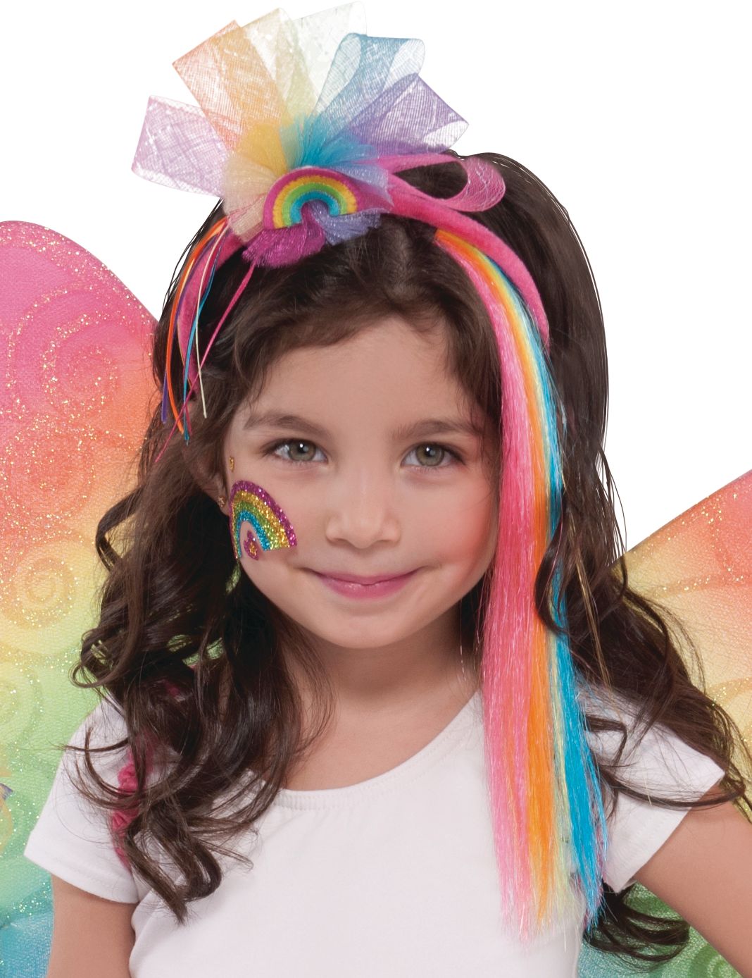 Accessoire pour cheveux de fée arc-en-ciel Front_Angled_Left