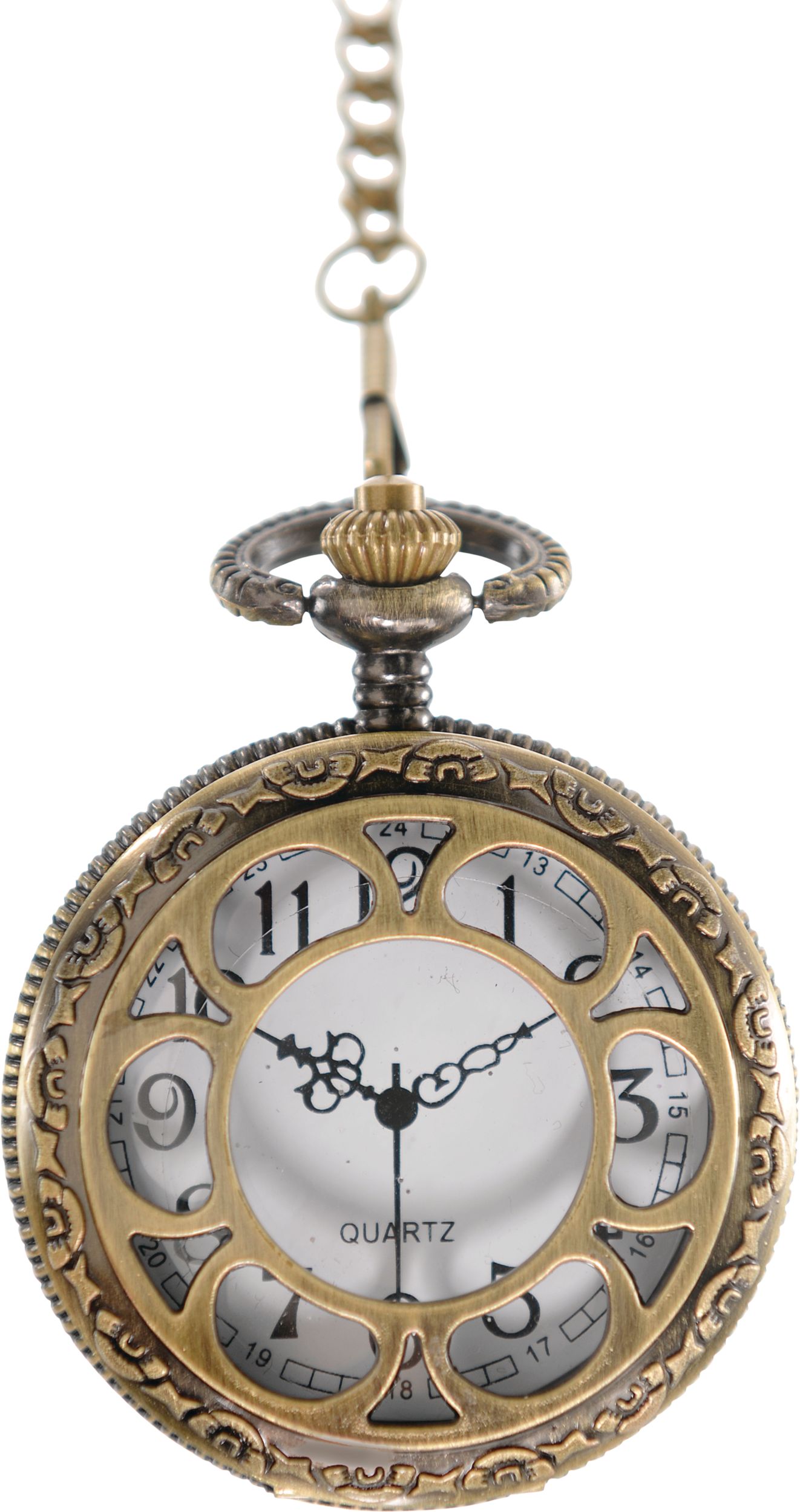 Retro Pocket Halloween Costume Jewelry Watch Front_Flat