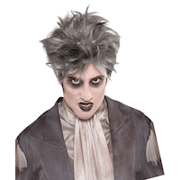 Graveyard Zombie Wig Front_Flat