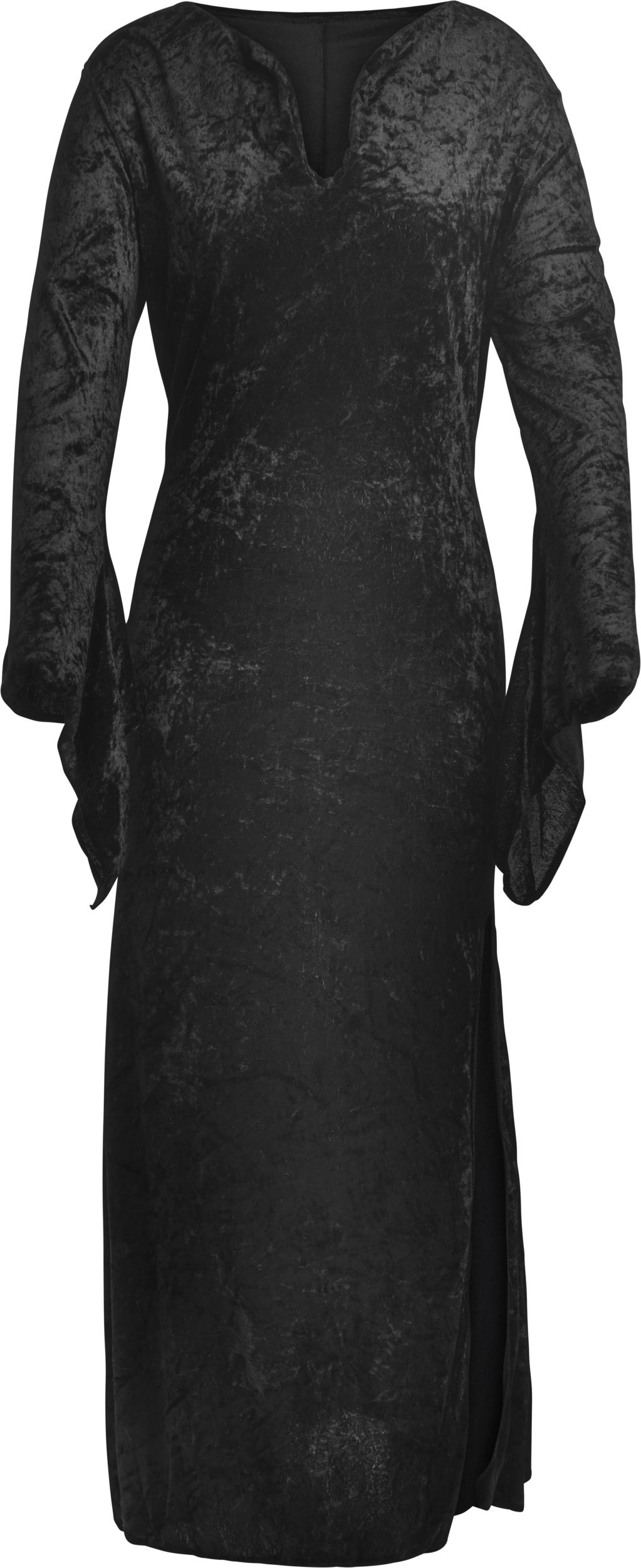 Women's Witch Black Dress Halloween Costume, One Size Front_Flat