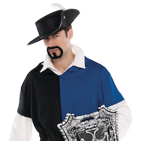 Musketeer Party Hat Front_Angled_Left