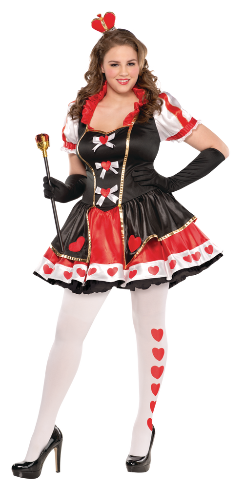 Plus size red queen costume deals