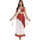 strapless open back dress Women's Deluxe Classic Toga Adult Costume
