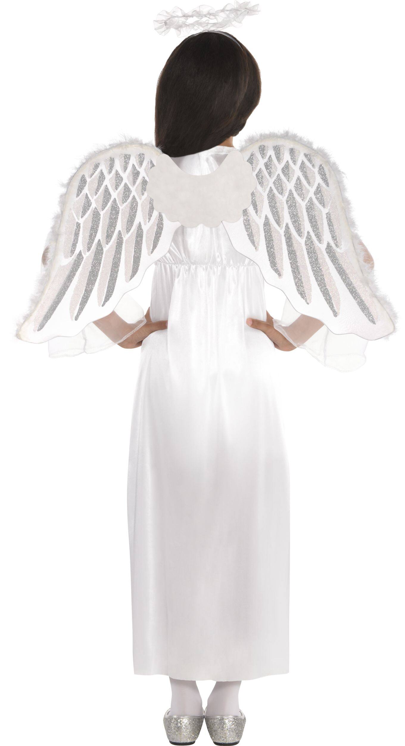 Kids' Angel White Dress with Halo Headband Halloween Costume, Assorted ...
