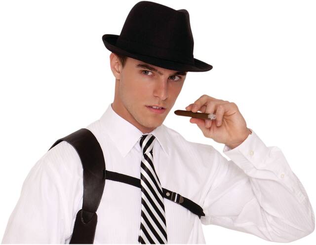 1920s Cigar, Brown, One Size, Wearable Costume Prop for Halloween Front_Angled_Right