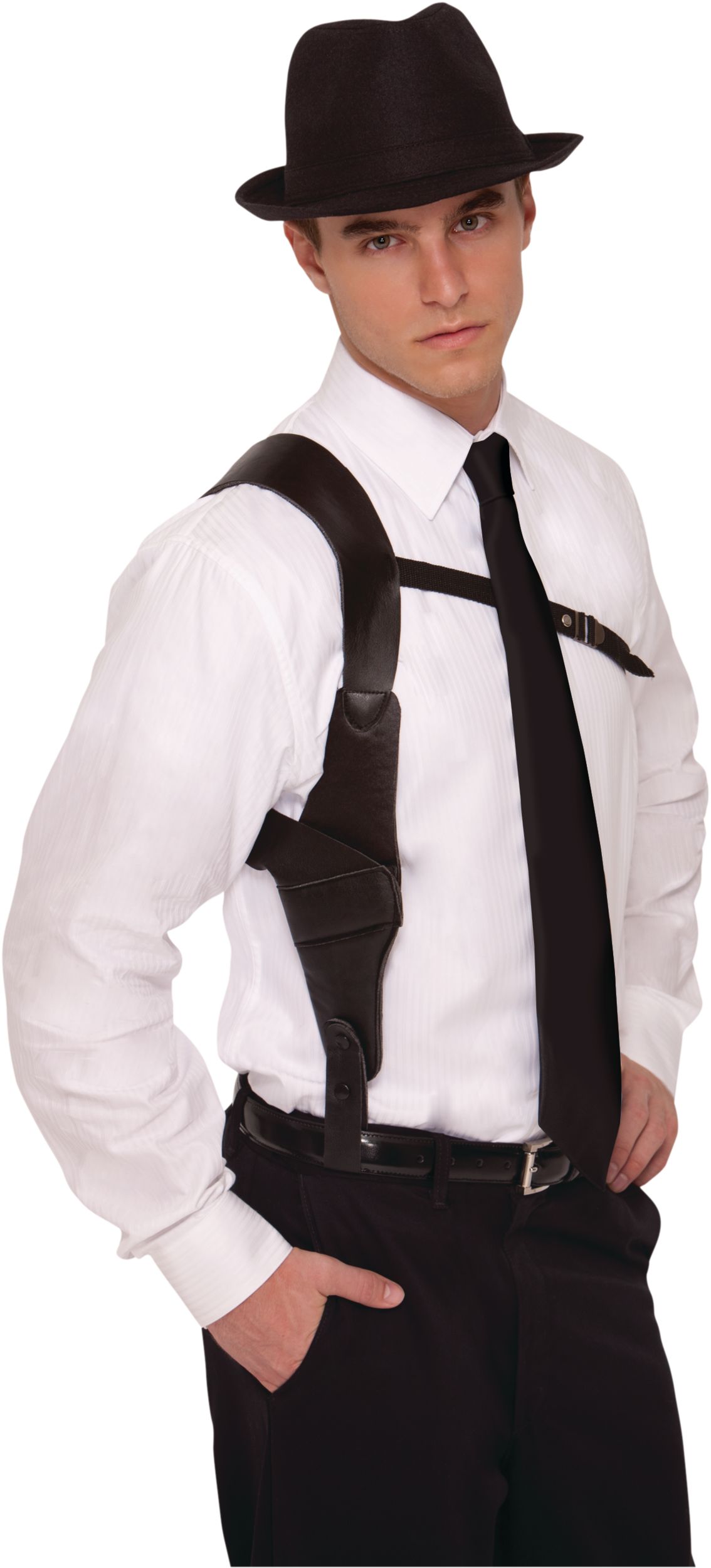 Étui de pistolet, noir, taille unique, accessoire de costume à porter pour l'Halloween Composite_or_Mixed