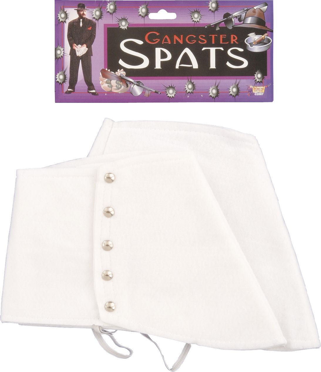 20s Spats, White, Adult, One Size Composite_or_Mixed