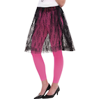 Adult Neon Pink Footless Tights