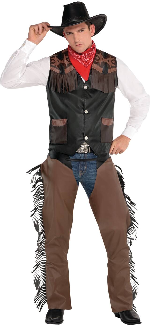 Adult Cowboy Chaps Front_Flat