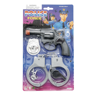 Police Costume Accessory Party Prop Set Front_Flat
