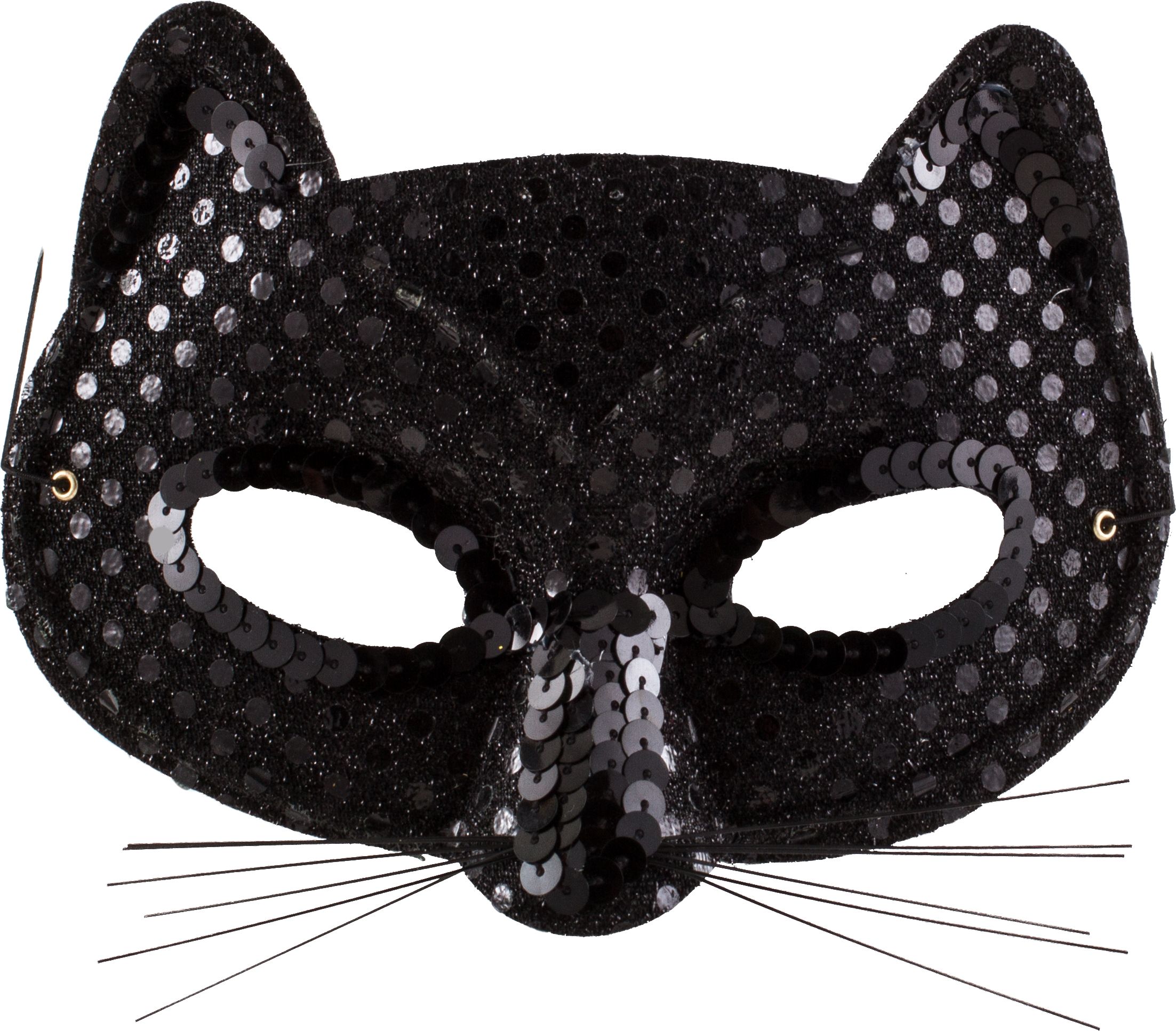 Sequin Cat Mask Front_Flat