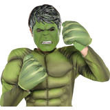 Gants en peluche Disney Marvel L'incroyable Hulk pour enfants, vert, taille unique, accessoire de costume à porter pour l'Halloween Front_Flat
