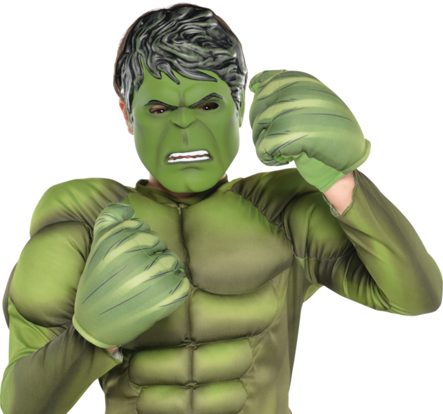 Kids' Disney Marvel The Incredible Hulk Plush Hand Gloves, Green, One