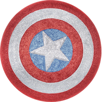 Child Glitter American Dream Shield Overhead_Flat