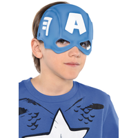 Child Plastic Captain America Mask Front_Angled_Right