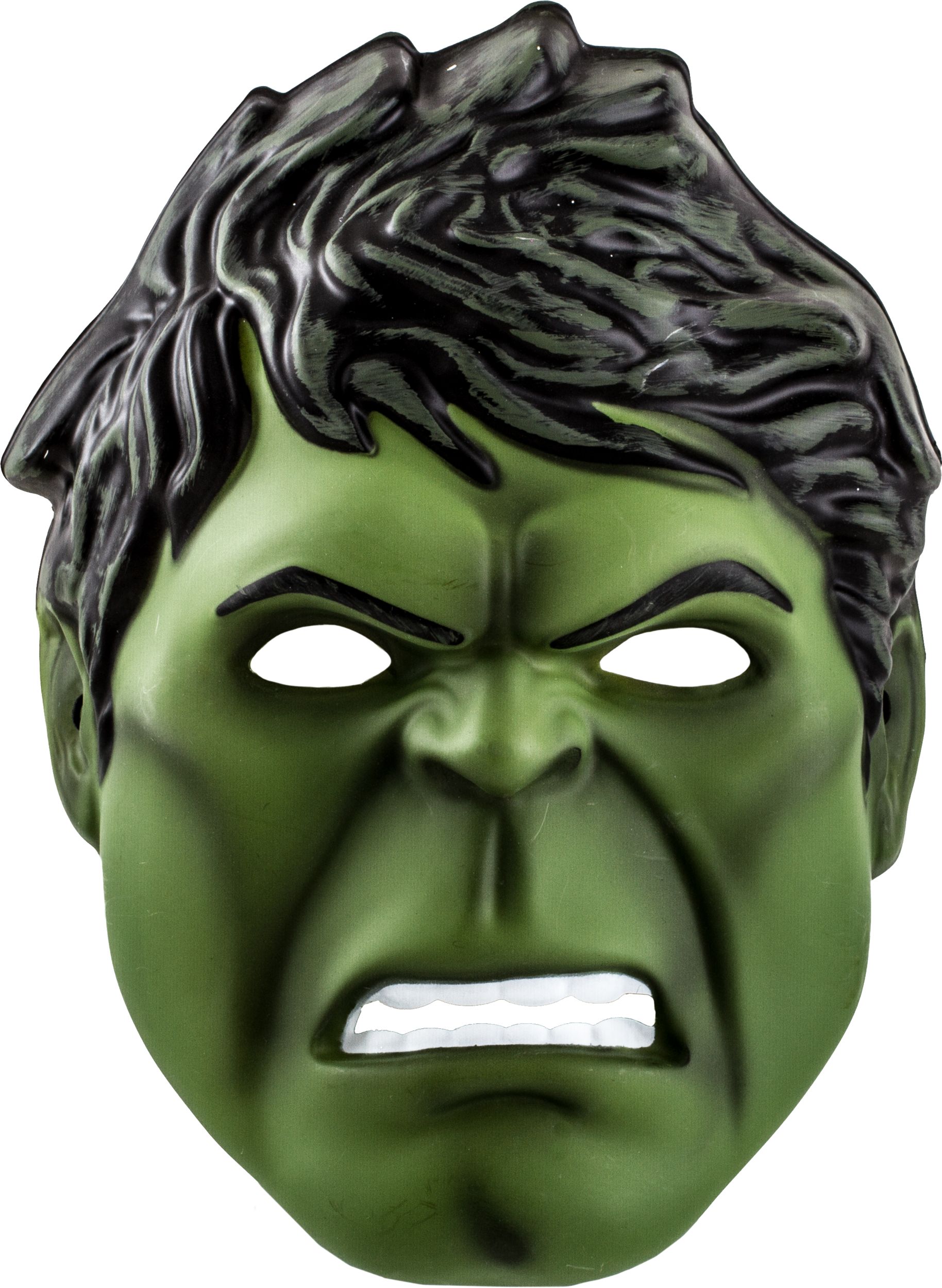 Child Plastic Hulk Mask Front_Flat