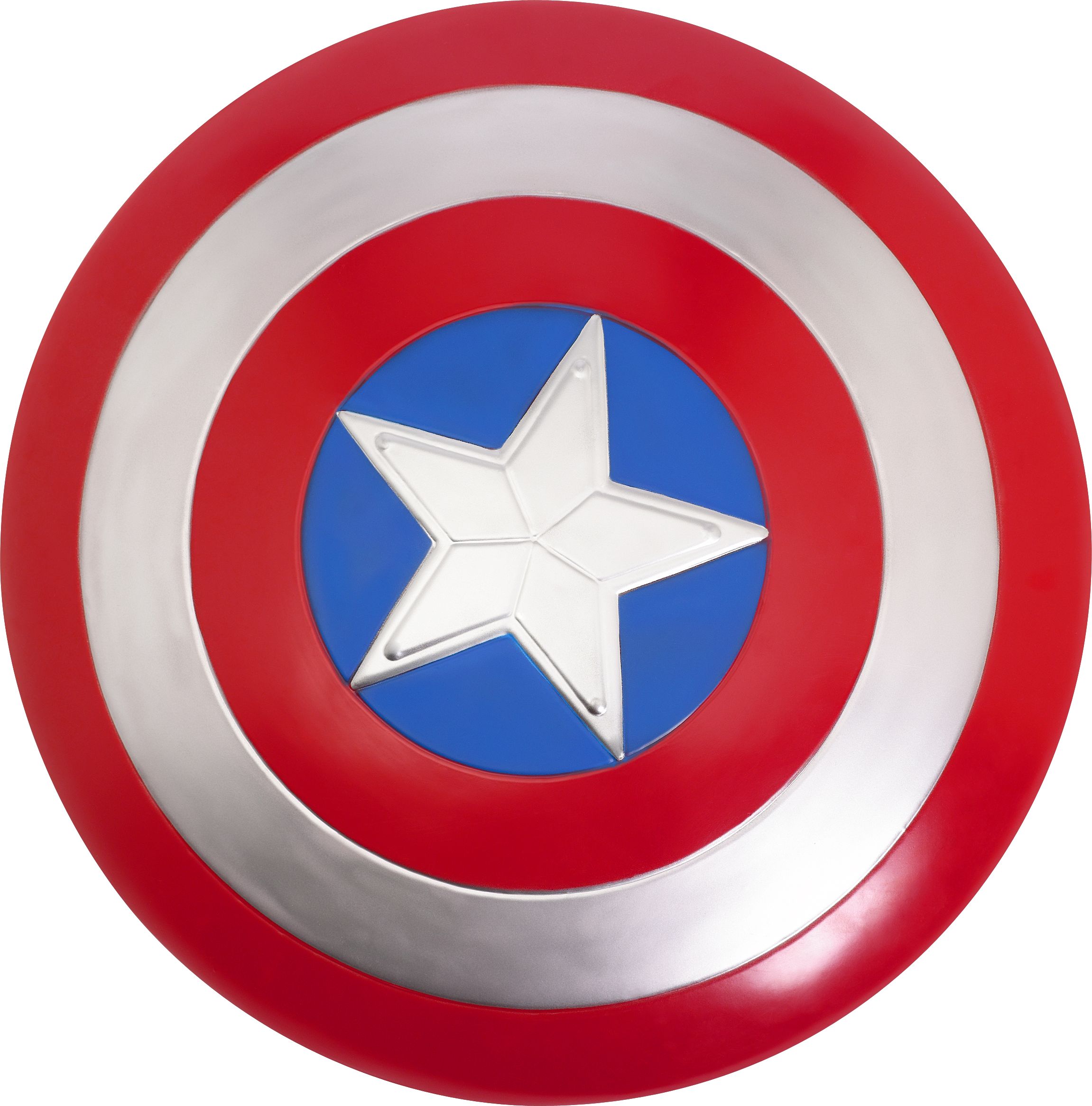 Kids' Disney Marvel Captain America Shield Weapon, Red/Blue/Silver Star,  12-in, Wearable Costume Accessory for Halloween