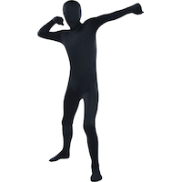 Kids' Black Morphsuit Halloween Costume, Assorted Sizes Front_Angled_Left