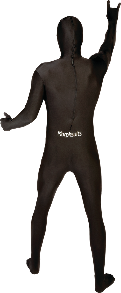 Men's Black Morphsuit Halloween Costume, Assorted Sizes