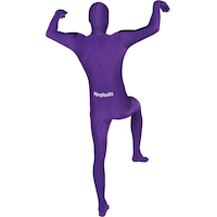 Costume moulant violet, hommes, choix de tailles Back_Angled_Right