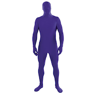 Costume moulant violet, hommes, choix de tailles Front_Flat