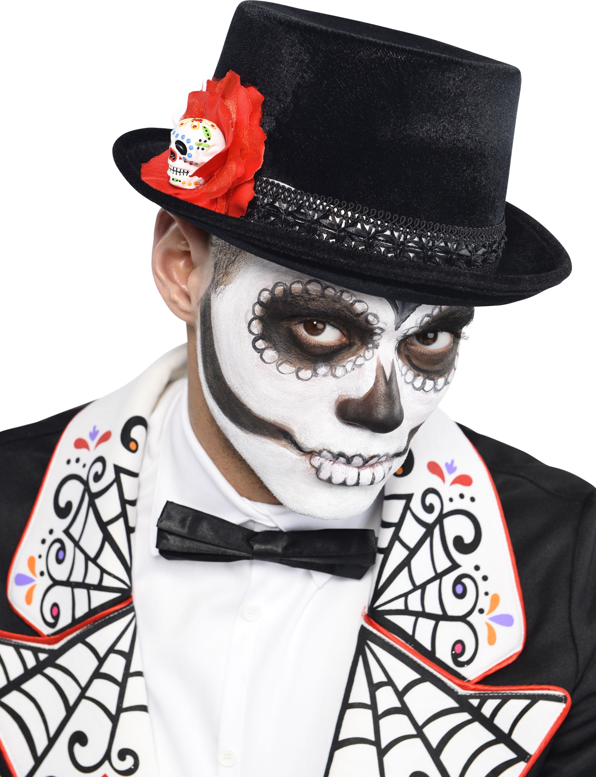 Day of the Dead Top Hat Front_Three_Fourths_Angled_Right