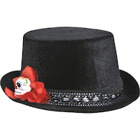 Chapeau haut de forme du Jour des morts Front_Angled_Right