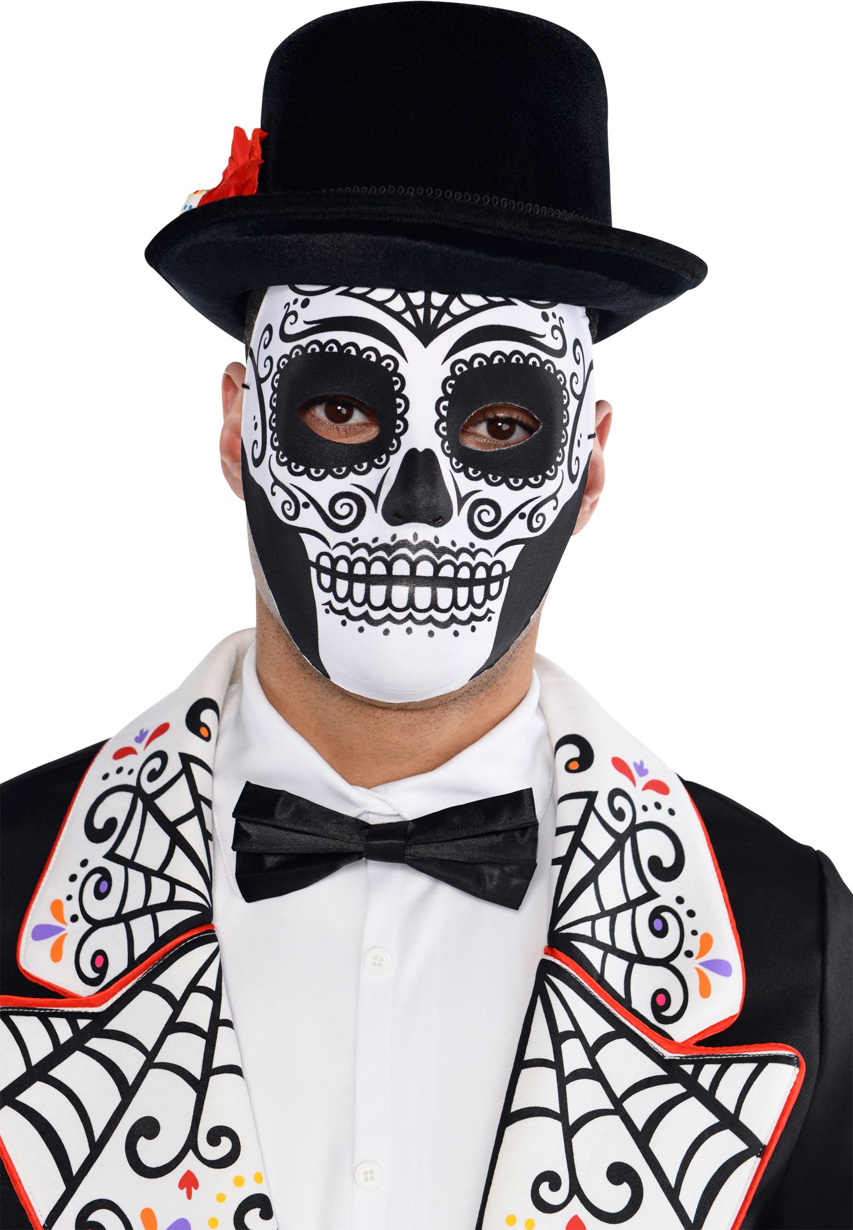 Day of the Dead Face Mask Front_Flat