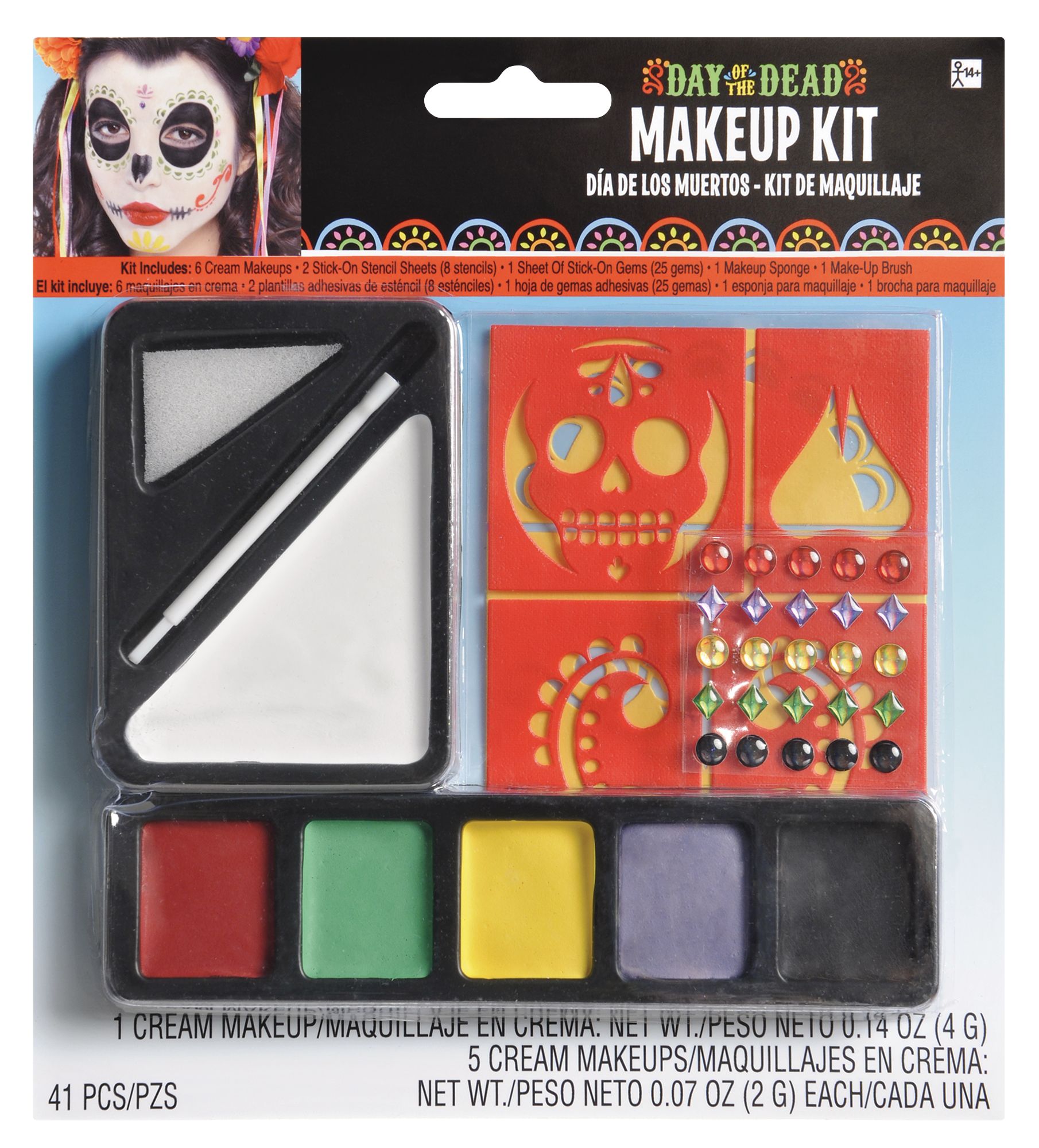 Trousse de maquillage pour le Jour des morts Front_Flat