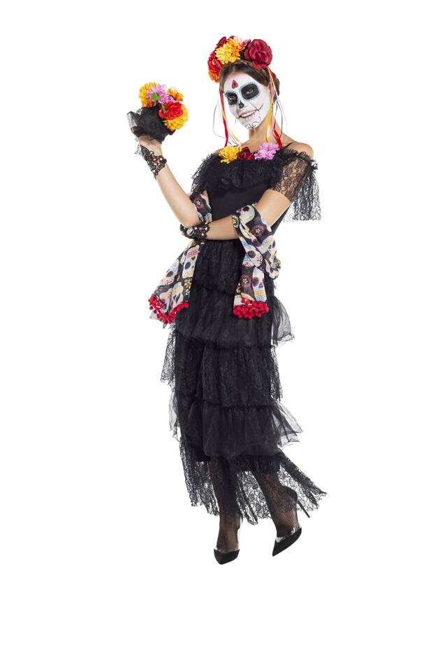 Day of the Dead Sugar Skull Fan Front_Angled_Left