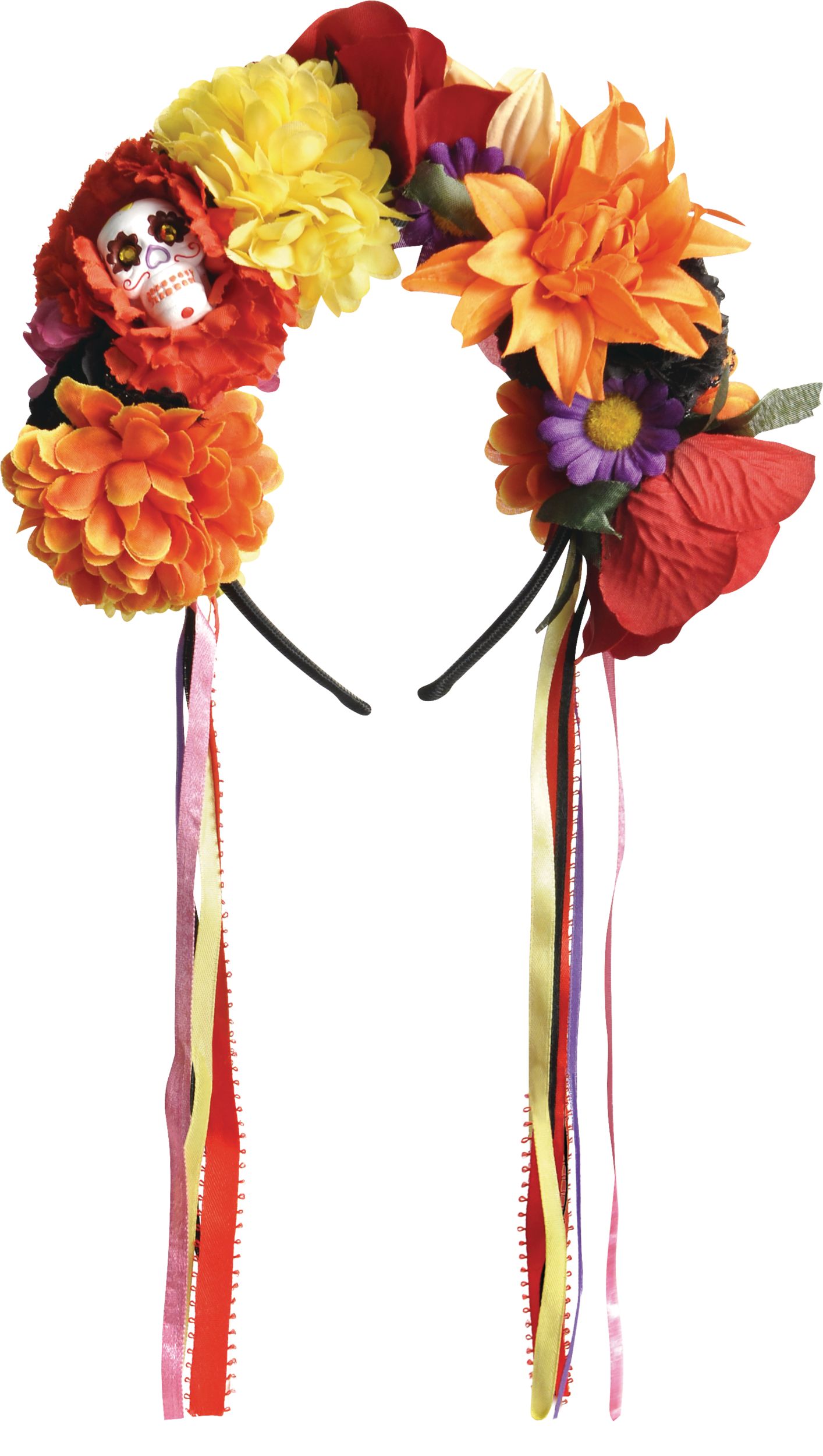 Serre-tête floral pour le Jour des morts Front_Flat