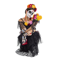 Serre-tête floral pour le Jour des morts Front_Angled_Right