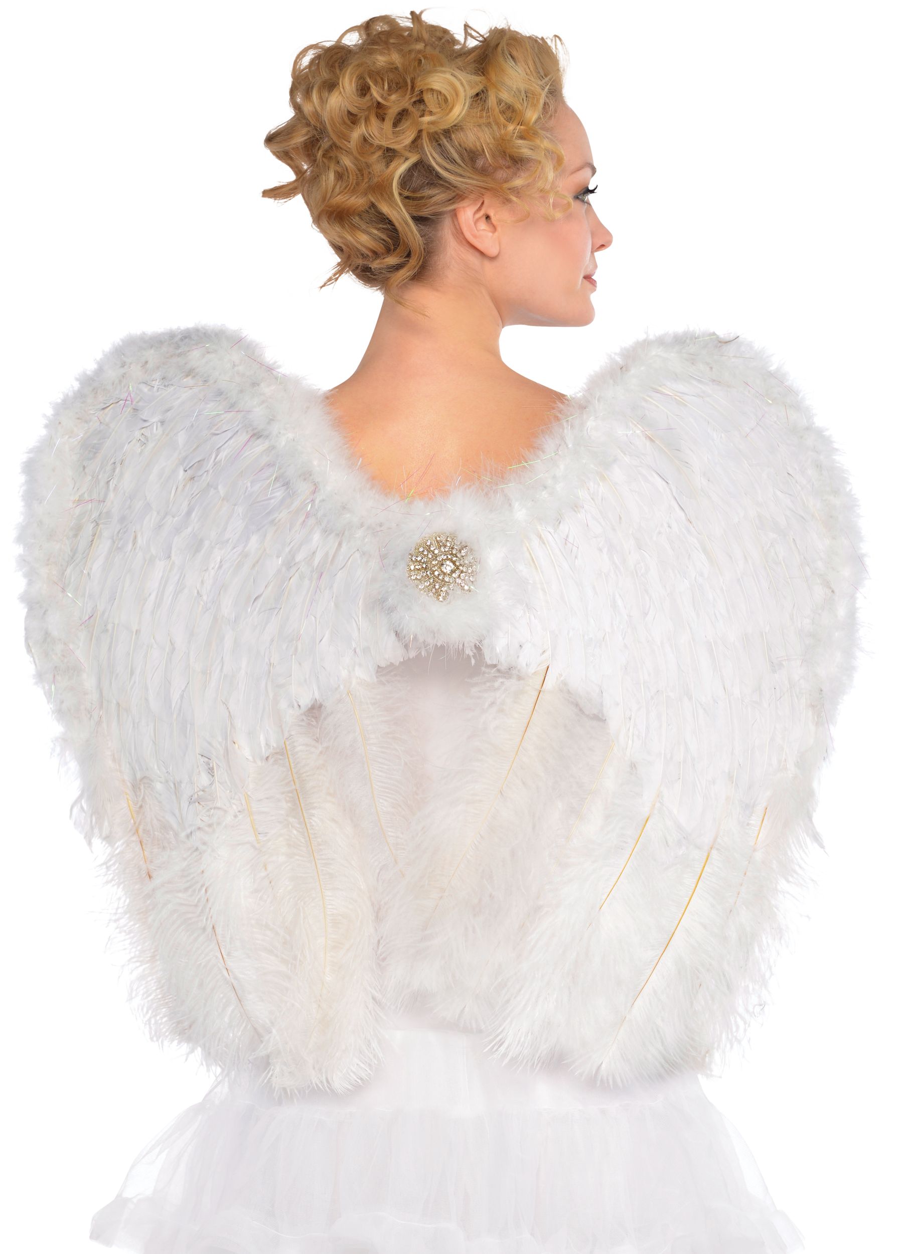 WHT WING ANGEL FEATH