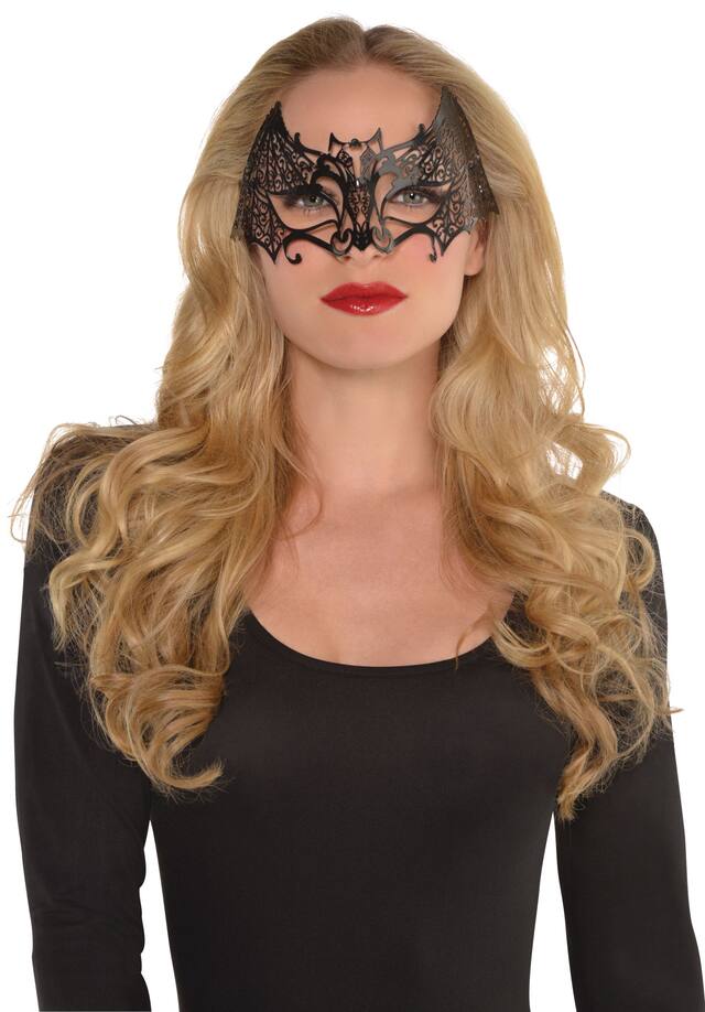 Masque de chauve-souris en filigrane Front_Flat