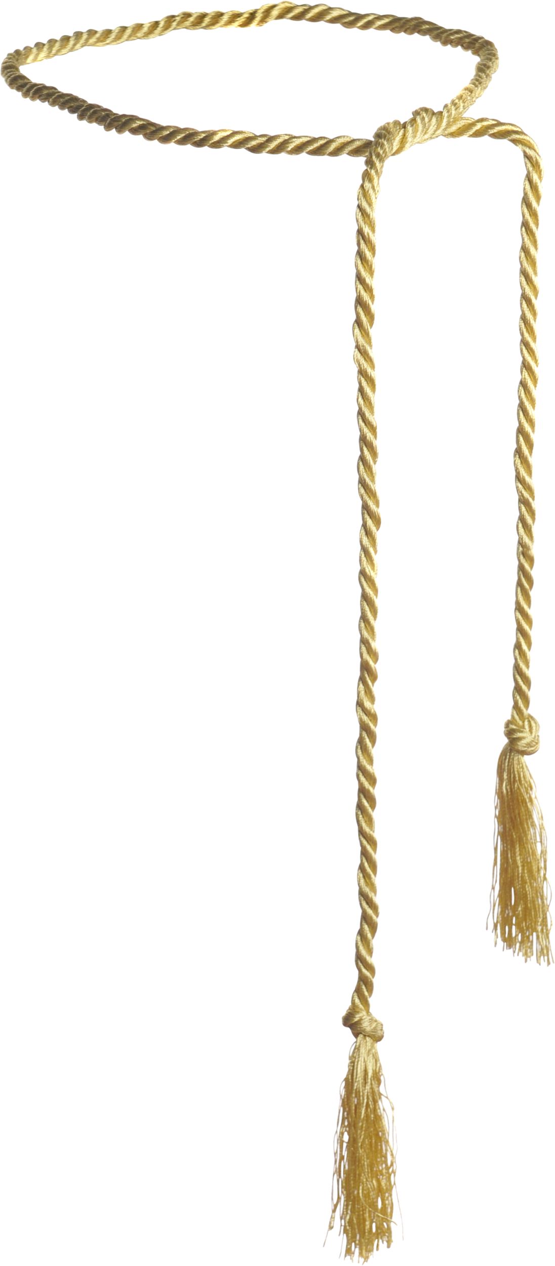 Gold Rope Halloween Costume Accessory Belt Front_Angled_Right