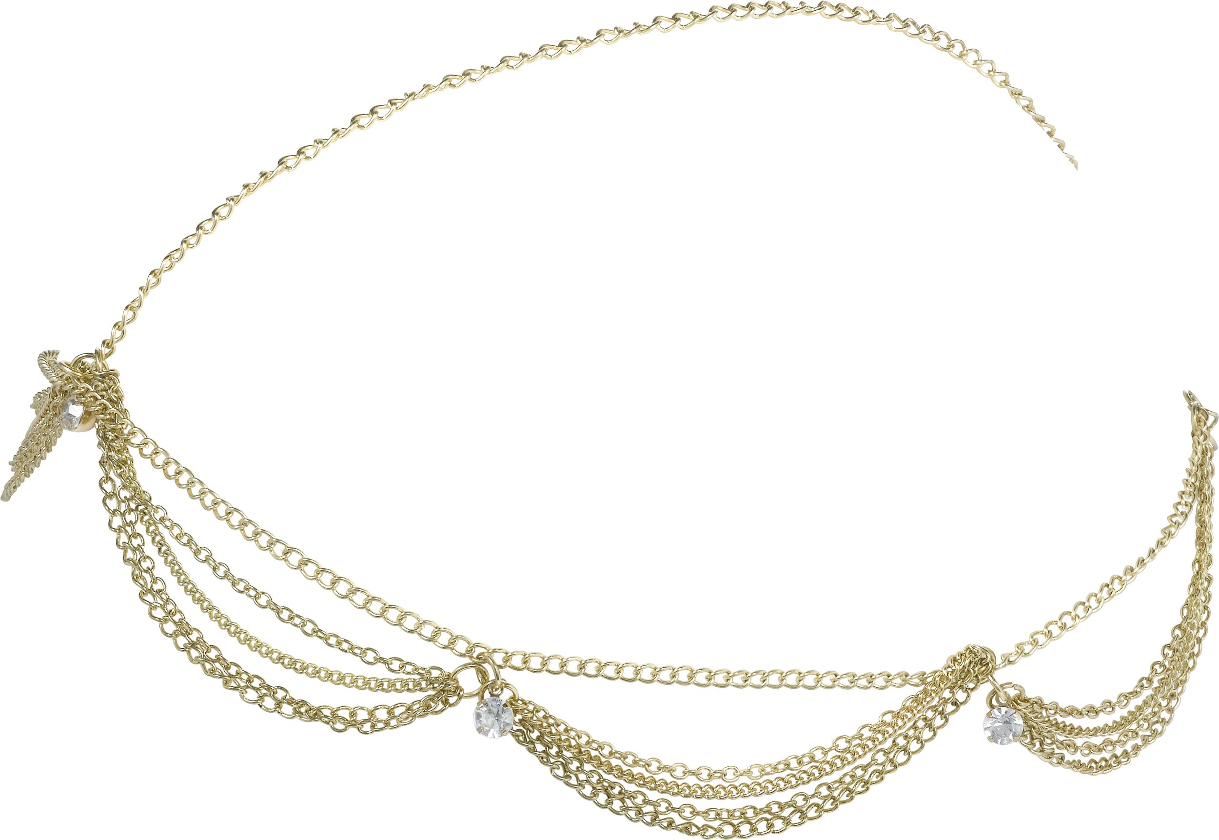 Goddess Hair Jewelry, Gold, One Size, Wearable Costume Accessory for Halloween Side_Left