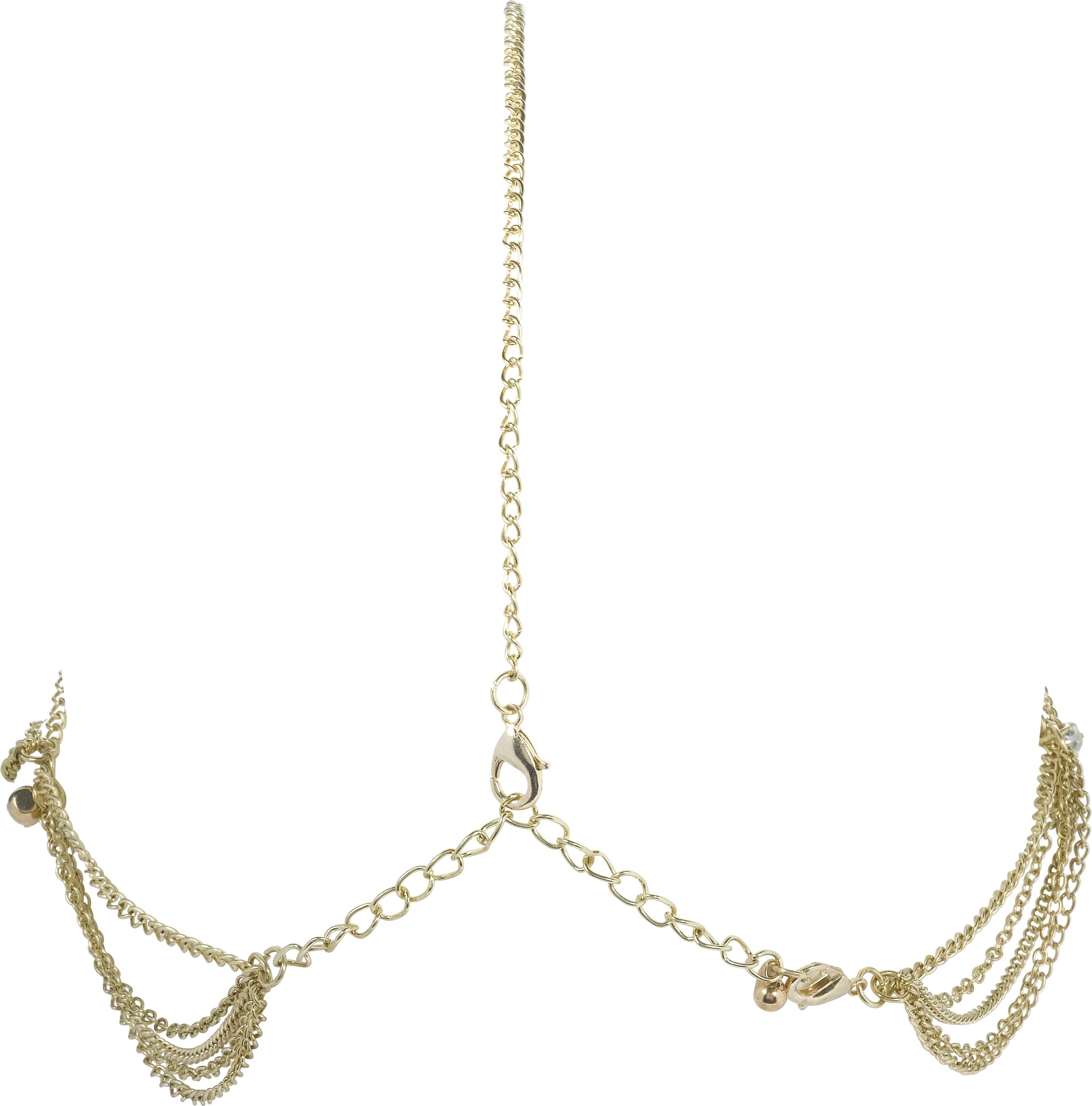 Goddess Hair Jewelry, Gold, One Size, Wearable Costume Accessory for Halloween Overhead_Flat