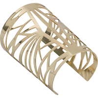 Roman Goddess Arm Cuff Jewelry, Gold, One Size, Wearable Costume Accessory for Halloween Front_Three_Fourths_Angled_Right