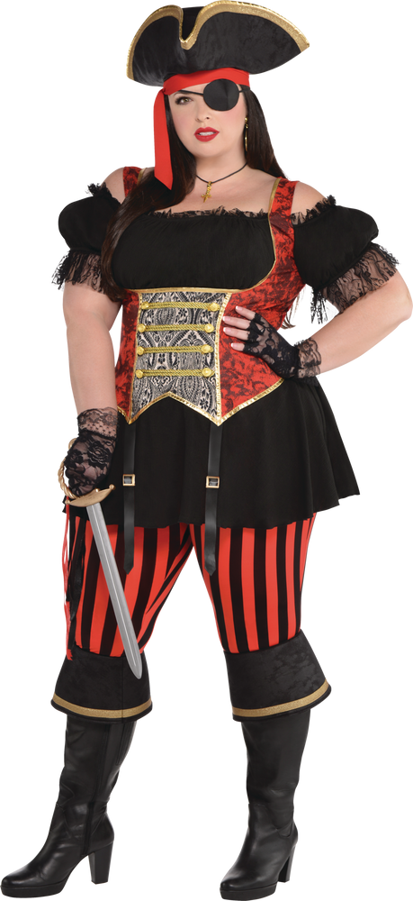 Adult Lassie Lady Pirate Costume Plus Size Party City 5554