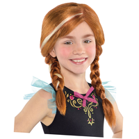 Perruque d'Anna de La reine des neiges pour enfant Front_Angled_Right