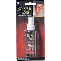 Vaporisateur de faux sang, rouge, 2 oz, accessoire de costume à porter pour l'Halloween Front_Flat