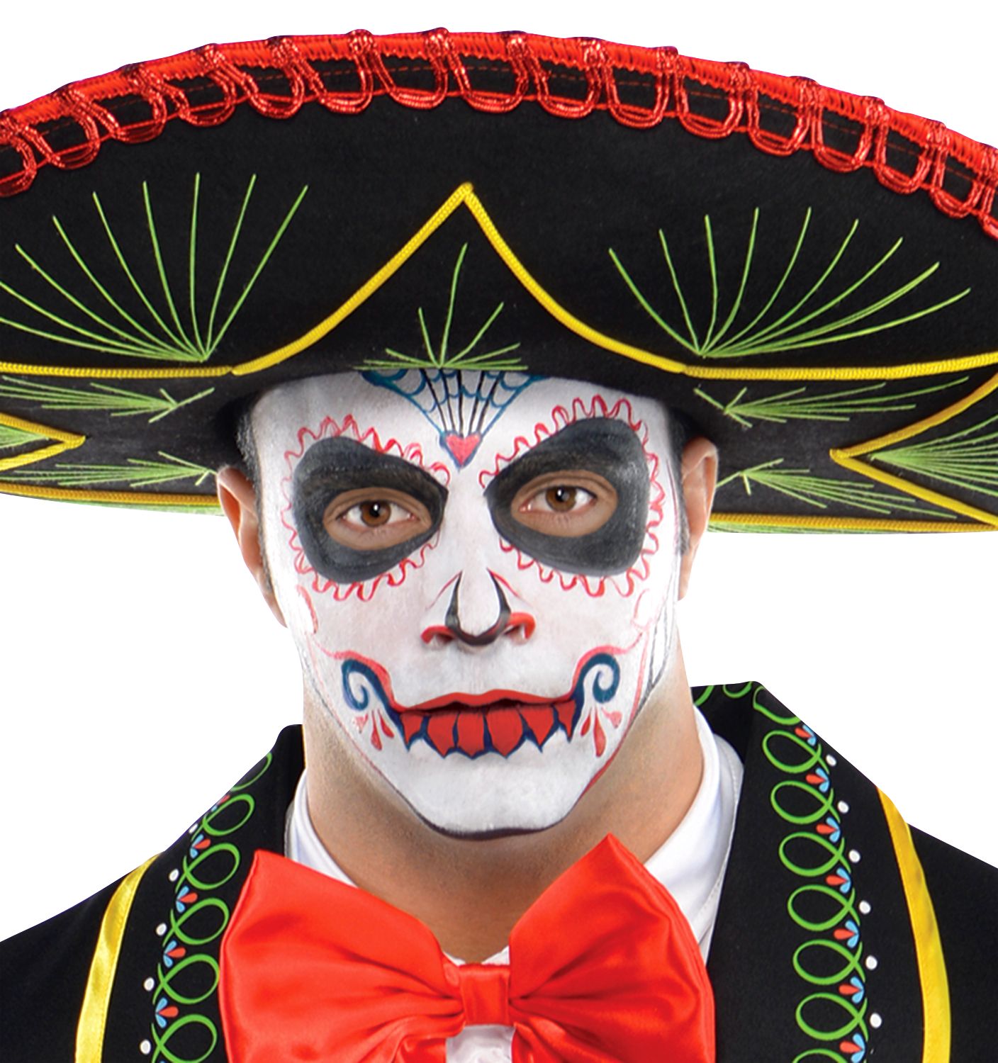 Bâton de maquillage pour le visage, noir, 0,05 oz, accessoire de costume pour l'Halloween Front_Flat